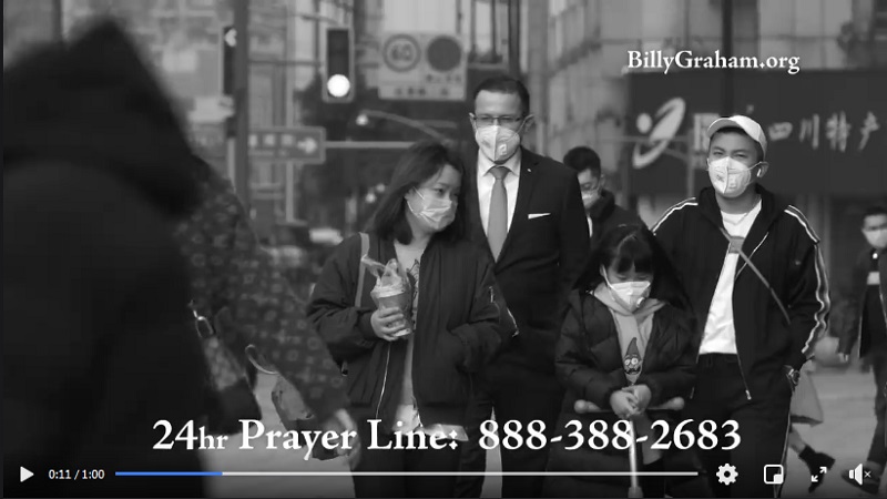 Franklin Graham continues the legacy of his father, Billy Graham - call 888-388-2683 for prayer